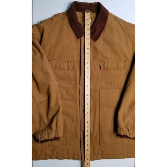 Northeast Outfitters Full Zip Canvas Quilt Lined Chore Barn Coat Jacket Men XXL - Picture 2 of 16